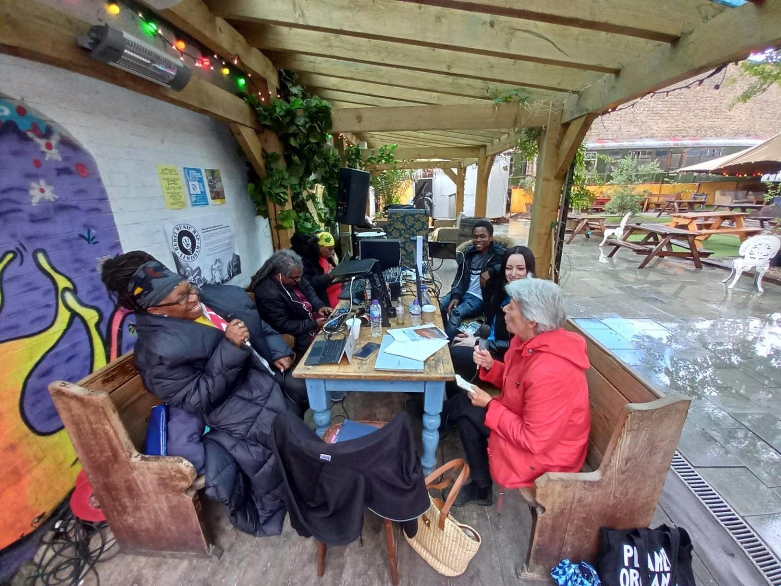 Outdoor broadcast session